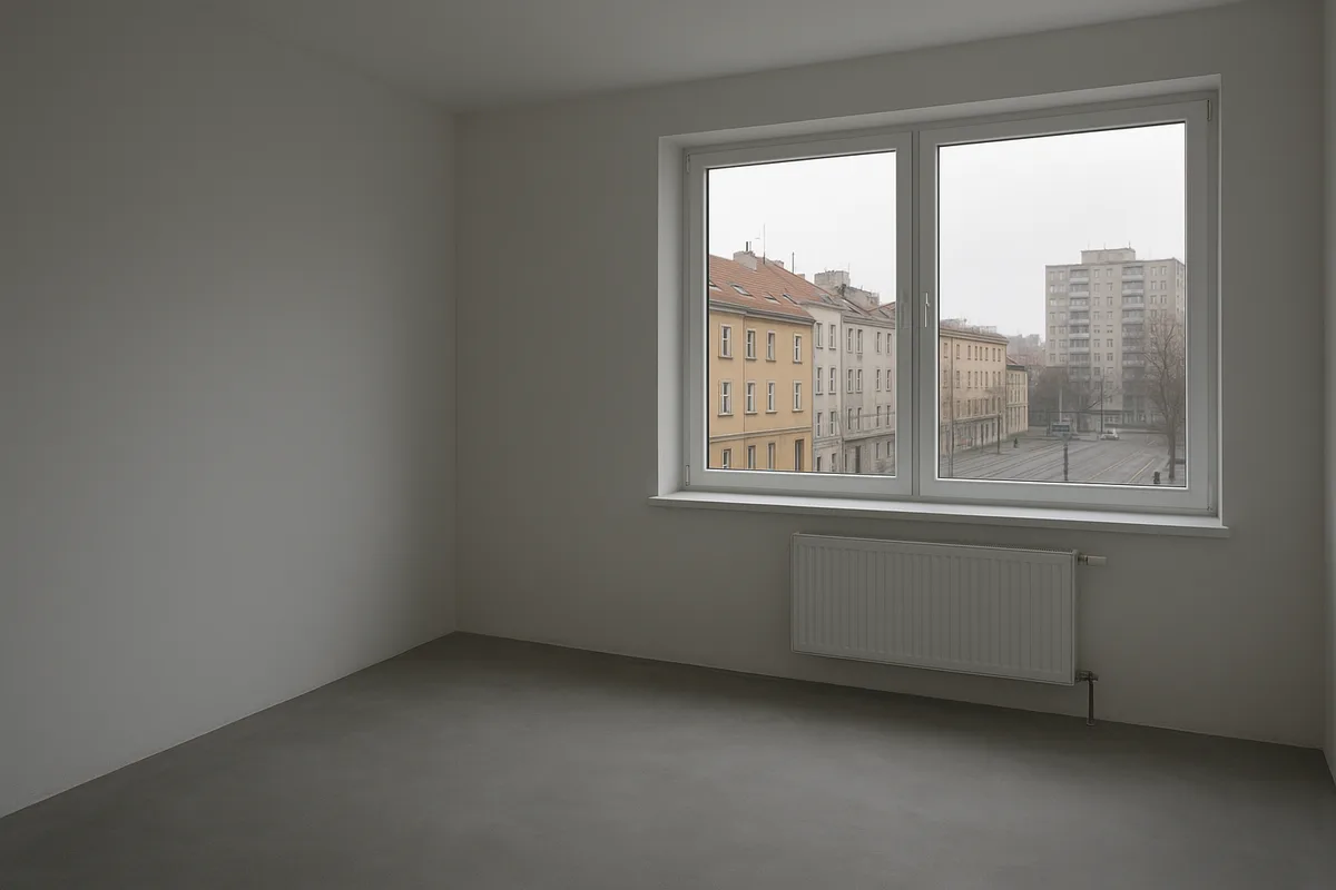 Prazna soba novogradnje s betonskim estrihom - Zagreb
